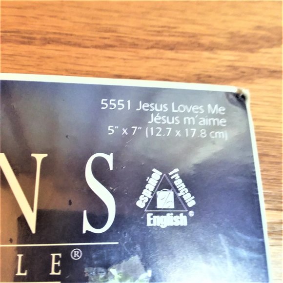 VTG Counted Cross Stitch Kit Jesus Loves Me Designs Needle VTG Girl Pray Bonus - Picture 5 of 6
